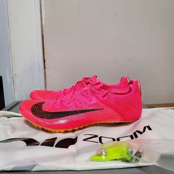 Nike Zoom Superfly Elite 2 Mens Sz 9 Sprinter Shoe Pink/Black New With Bag - Picture 1 of 14